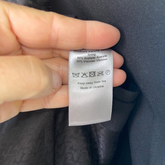 Zadig Voltaire Womens Blazer Size 34 Black Venus Strass Floral Casual - Picture 5 of 14